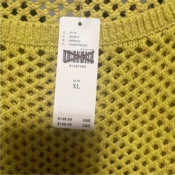 NWT Pilcro Women’s Open-Stitch Crewneck Jumper Sweater Size XL - Picture 5 of 5